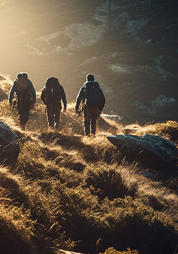 Hiking on Valle di Comino