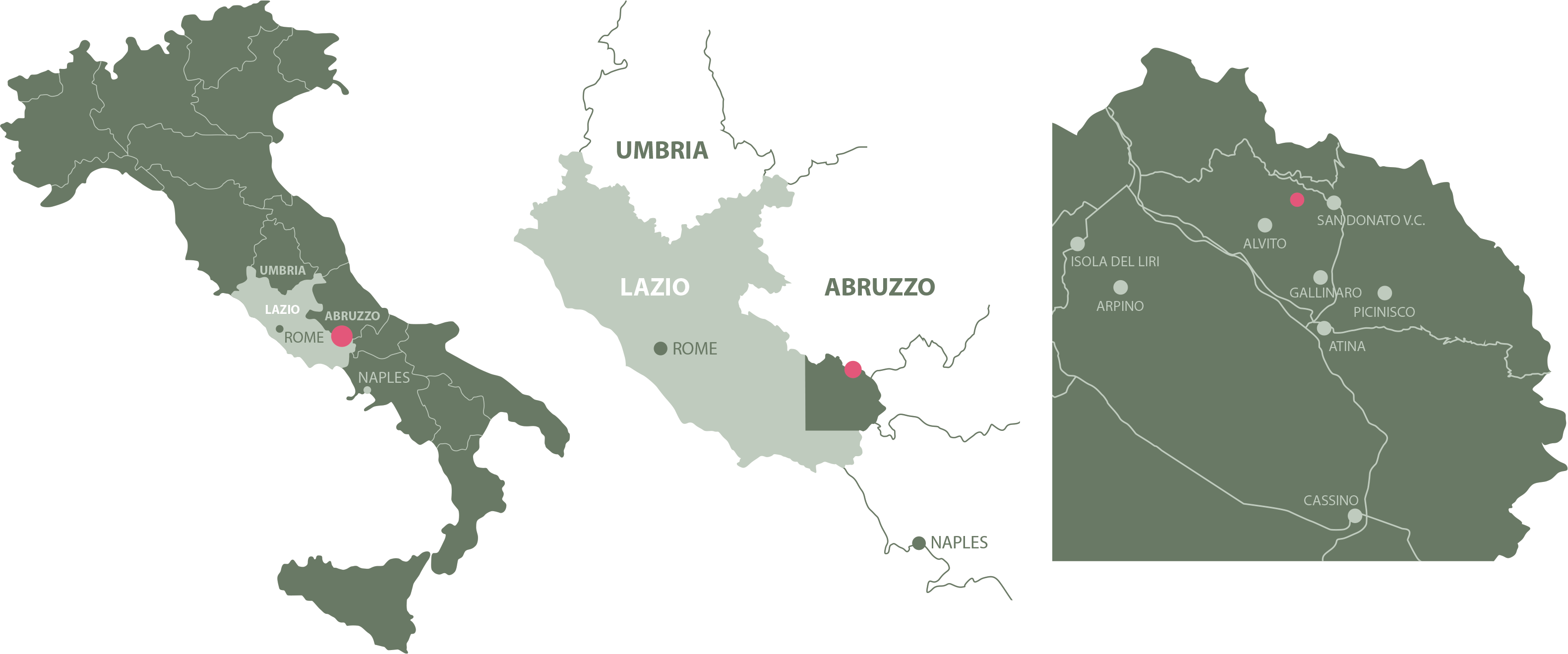 Il bruco, territtorio map